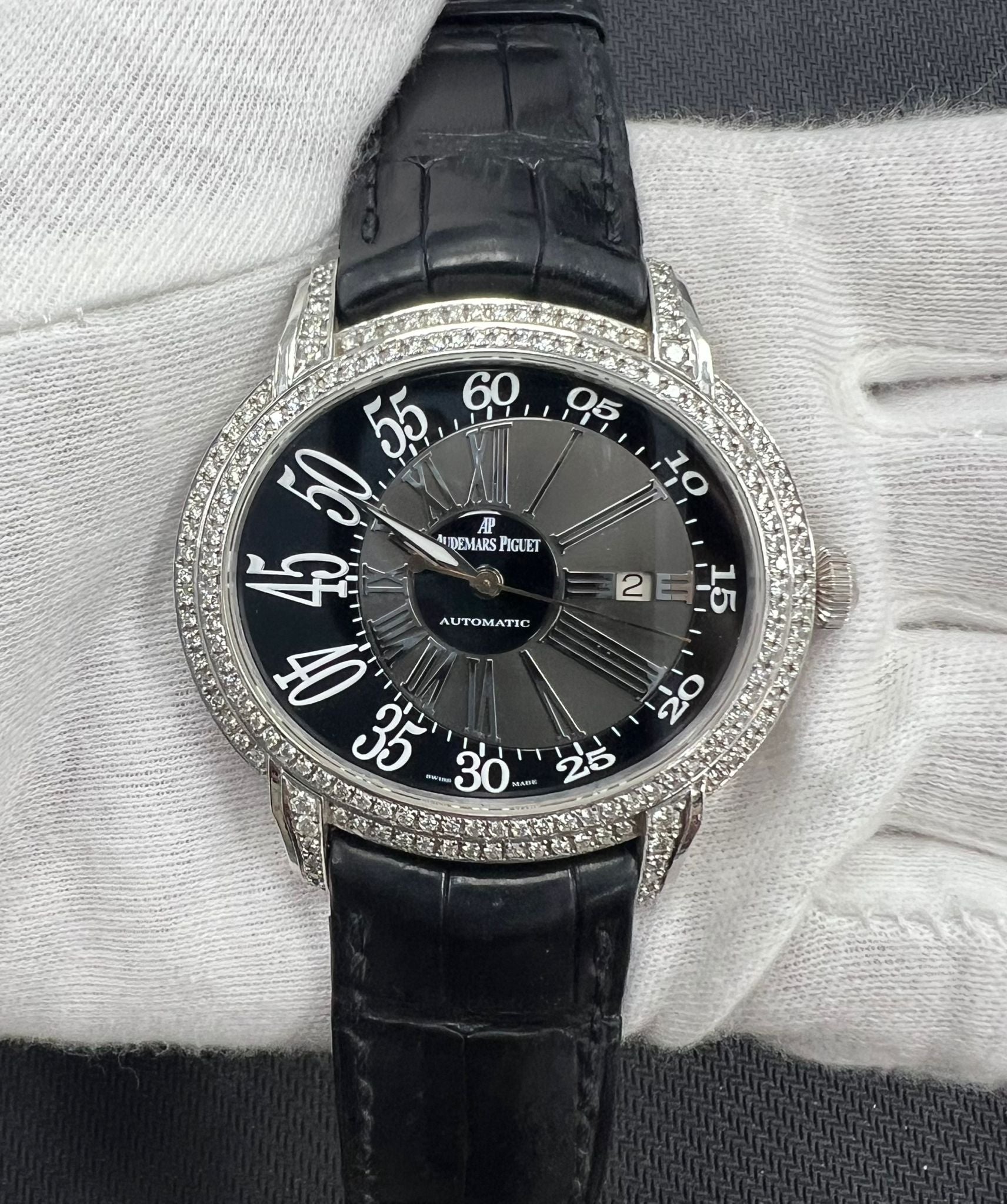 Audemars Piguet Millenary 45mm 18K White Gold Black Dial Ref. 15320BC.OO.D002CR.01