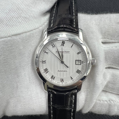 Audemars Piguet Jules 39mm 18K White Gold White Roman Dial Ref. 15120BC.OO.A002CR.01