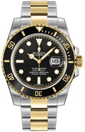 Rolex Submariner Date 40mm Two-Tone 18K Yellow Gold & Steel Black Dial Ref. 16613