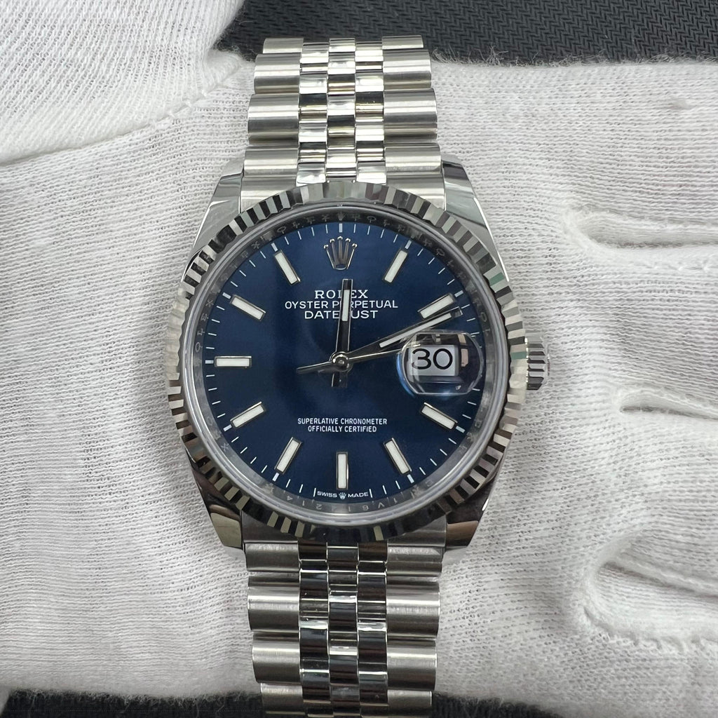 Rolex Datejust 36mm Stainless Steel Blue Dial Ref. 126234