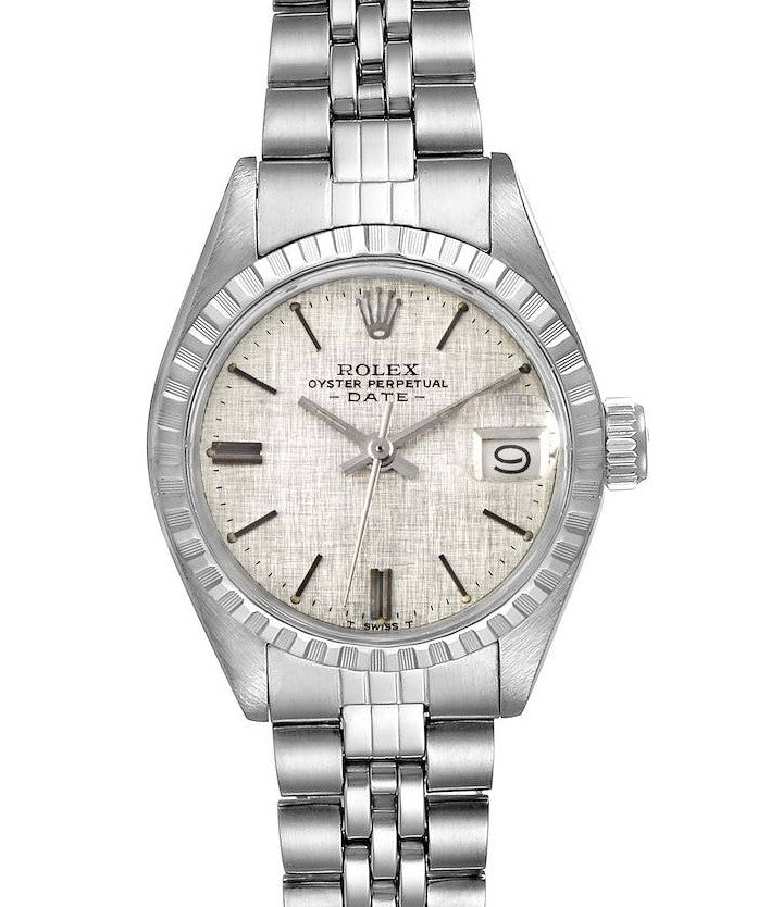 Rolex Oyster Perpetual Date 26mm Stainless Steel Silver Dial Ref. 6917SV