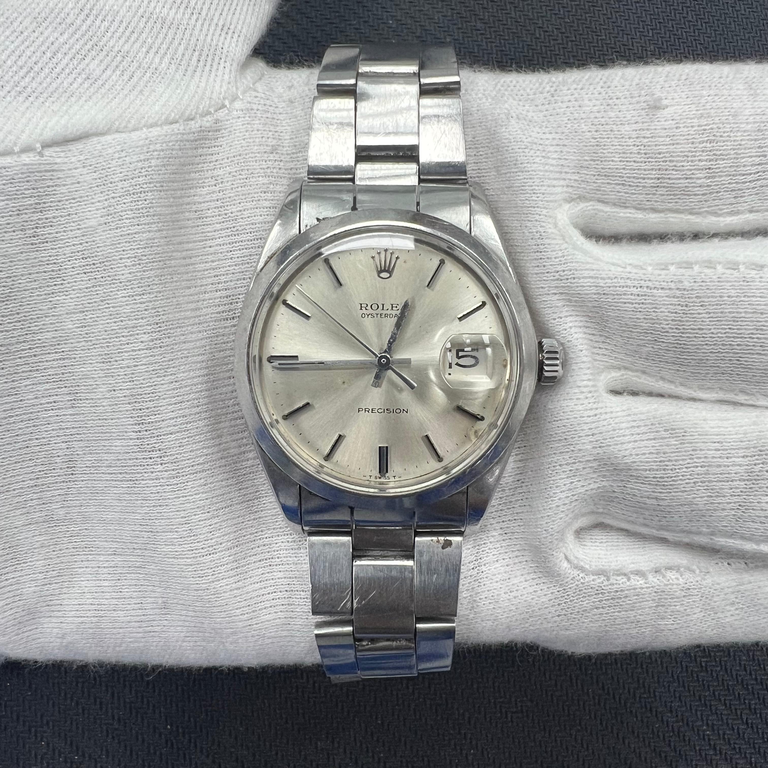 Rolex Precision 36mm Stainless Steel Silver Dial Ref. 6694SV
