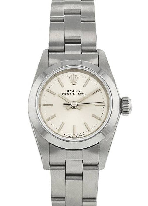 Rolex Oyster Perpetual 26mm Stainless Steel Silver Dial Ref. 6718SV