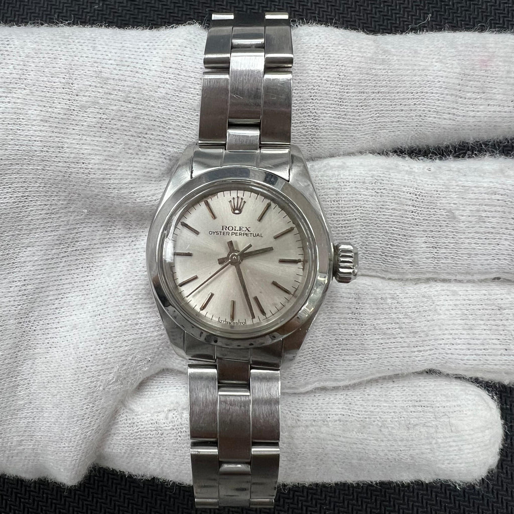 Rolex Oyster Perpetual 26mm Stainless Steel Silver Dial Ref. 6718SV