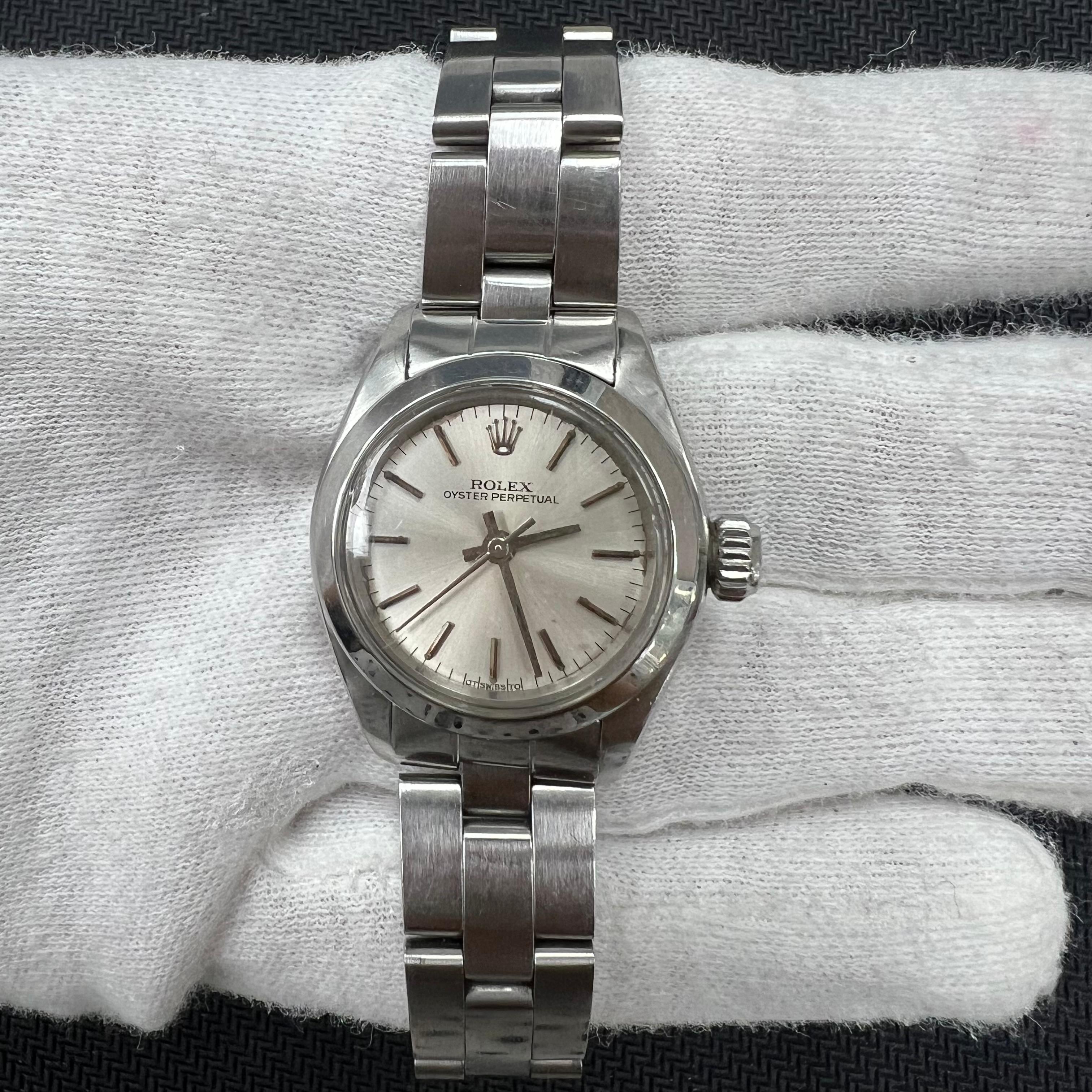 Rolex Oyster Perpetual 26mm Stainless Steel Silver Dial Ref. 6718SV