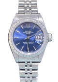 Rolex Oyster Perpetual Date 26mm Stainless Steel Blue Dial Ref. 6524BL