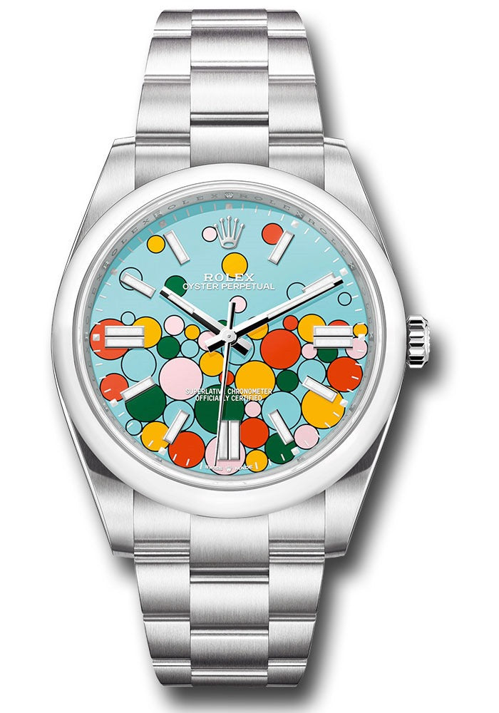 Rolex Oyster Perpetual 41mm Stainless Steel Celebration Dial Ref. 124300
