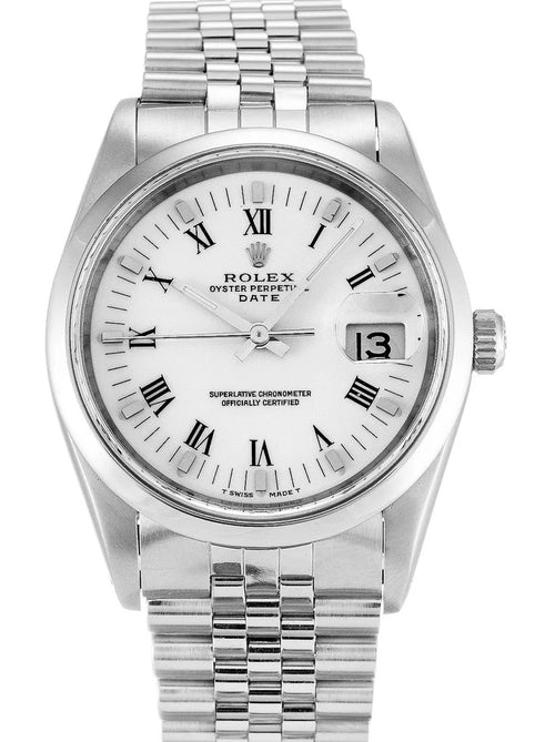 Rolex Datejust 31mm Stainless Steel White Roman Dial Ref. 6824