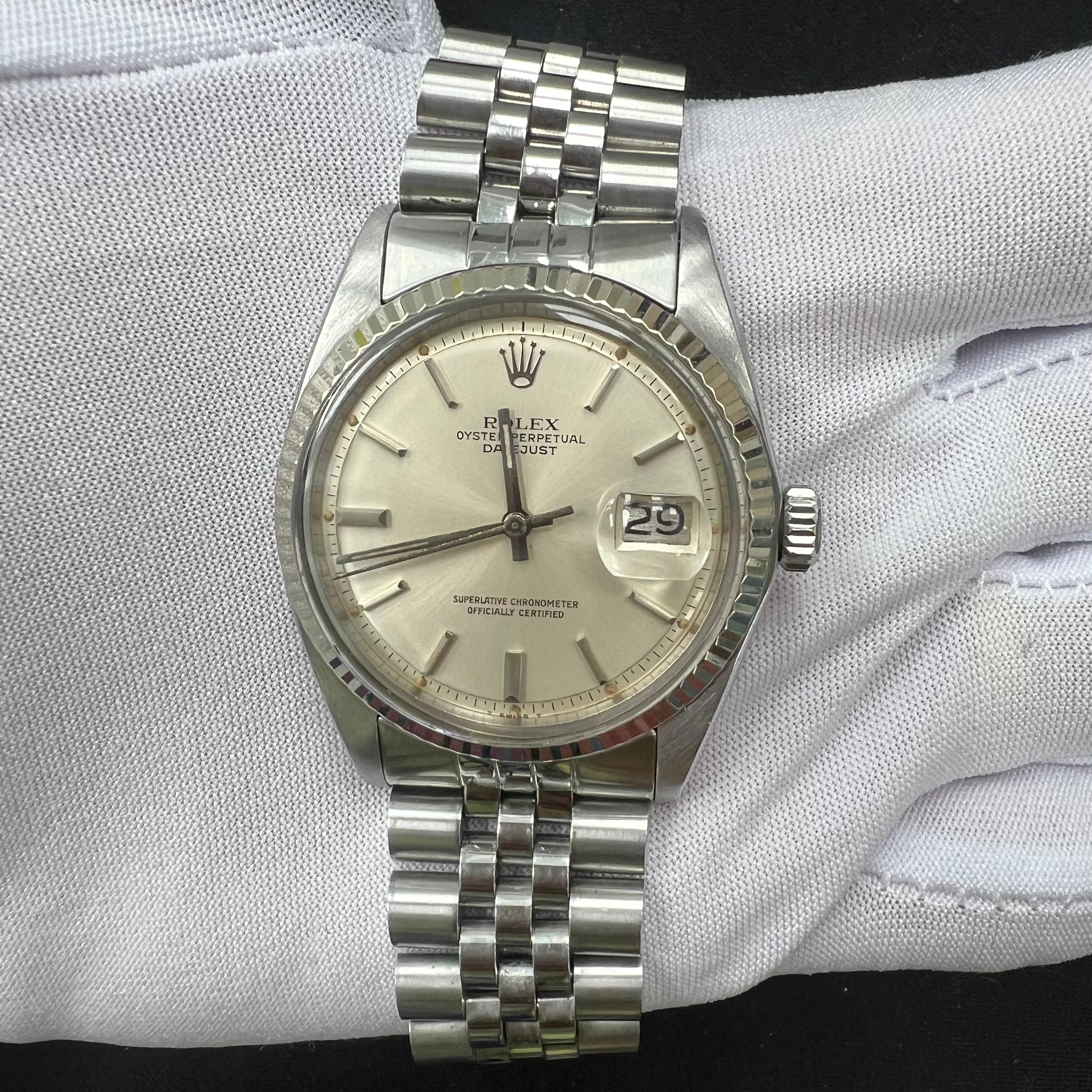 Rolex Datejust 36mm Stainless Steel Silver Dial Ref. 1601