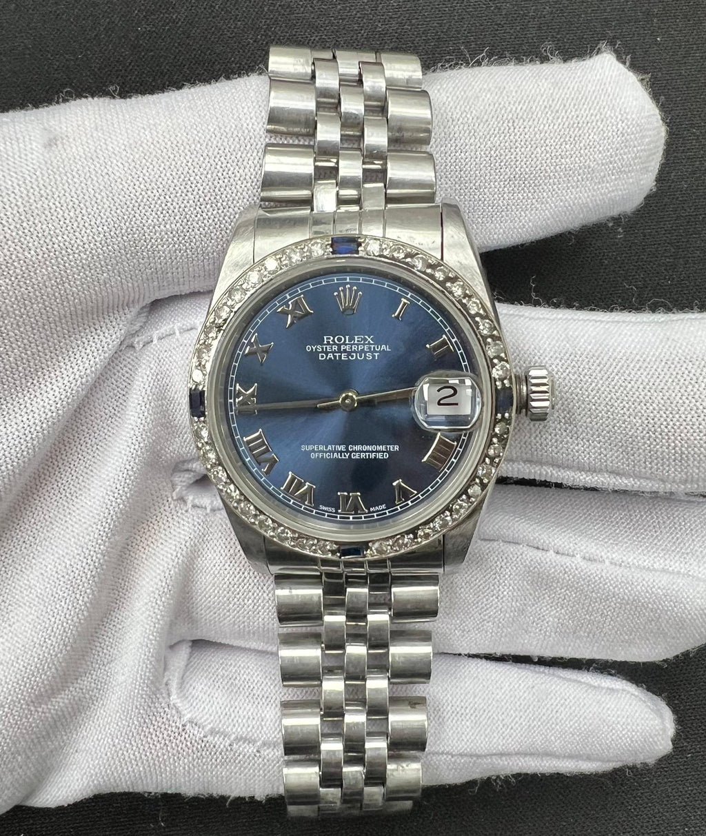 Rolex Datejust 31mm Stainless Steel Blue Roman Dial