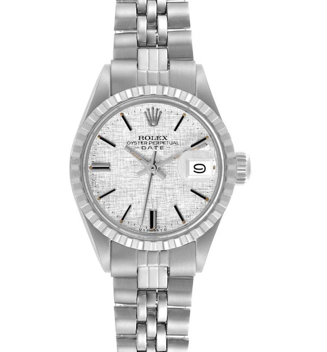 Rolex Oyster Perpetual Date 26mm Stainless Steel Silver Dial Ref. 6917