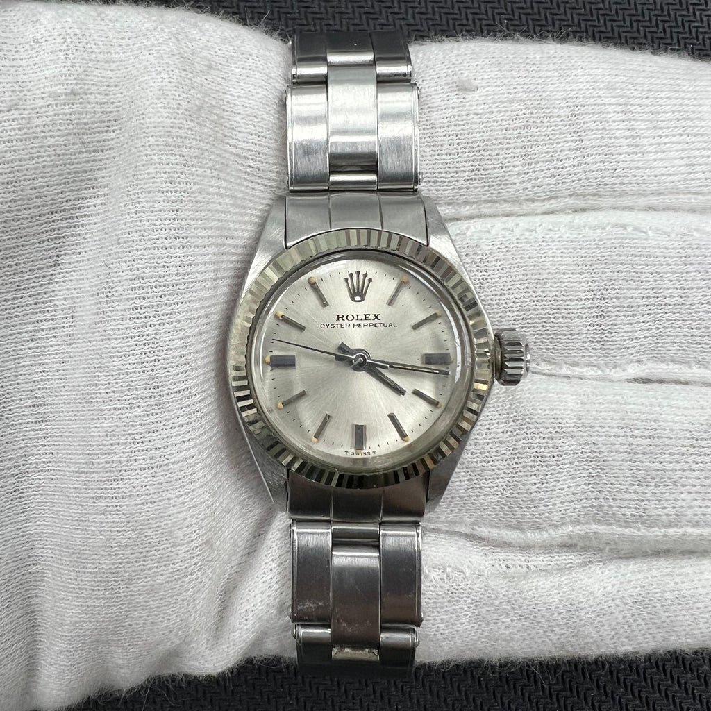 Rolex Oyster Perpetual 26mm Stainless Steel Silver Dial Ref. 6916