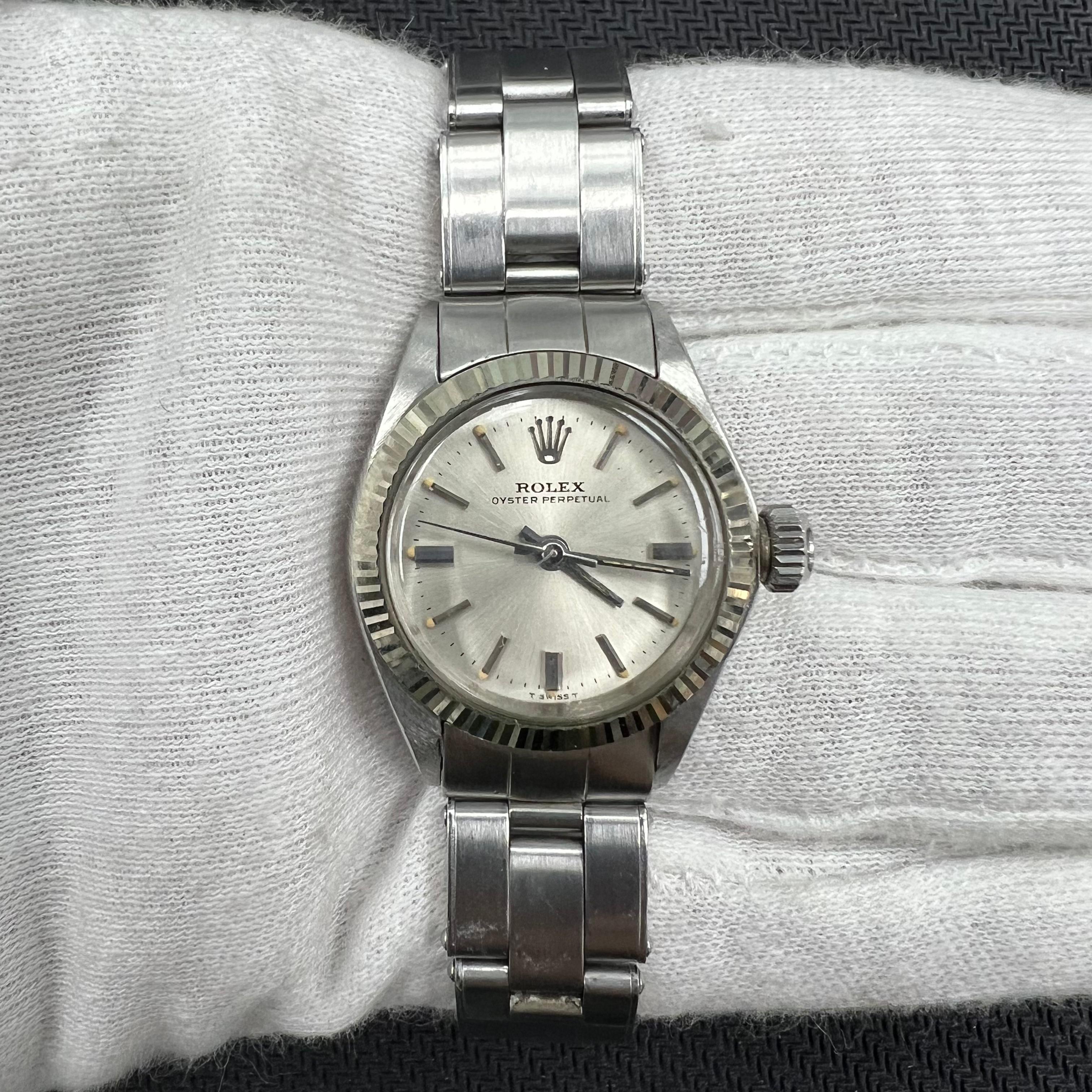 Rolex Oyster Perpetual 26mm Stainless Steel Silver Dial Ref. 6916