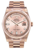 Rolex Day-Date 36mm 18K Rose Gold Sundust Diamond Dial Ref. 118235