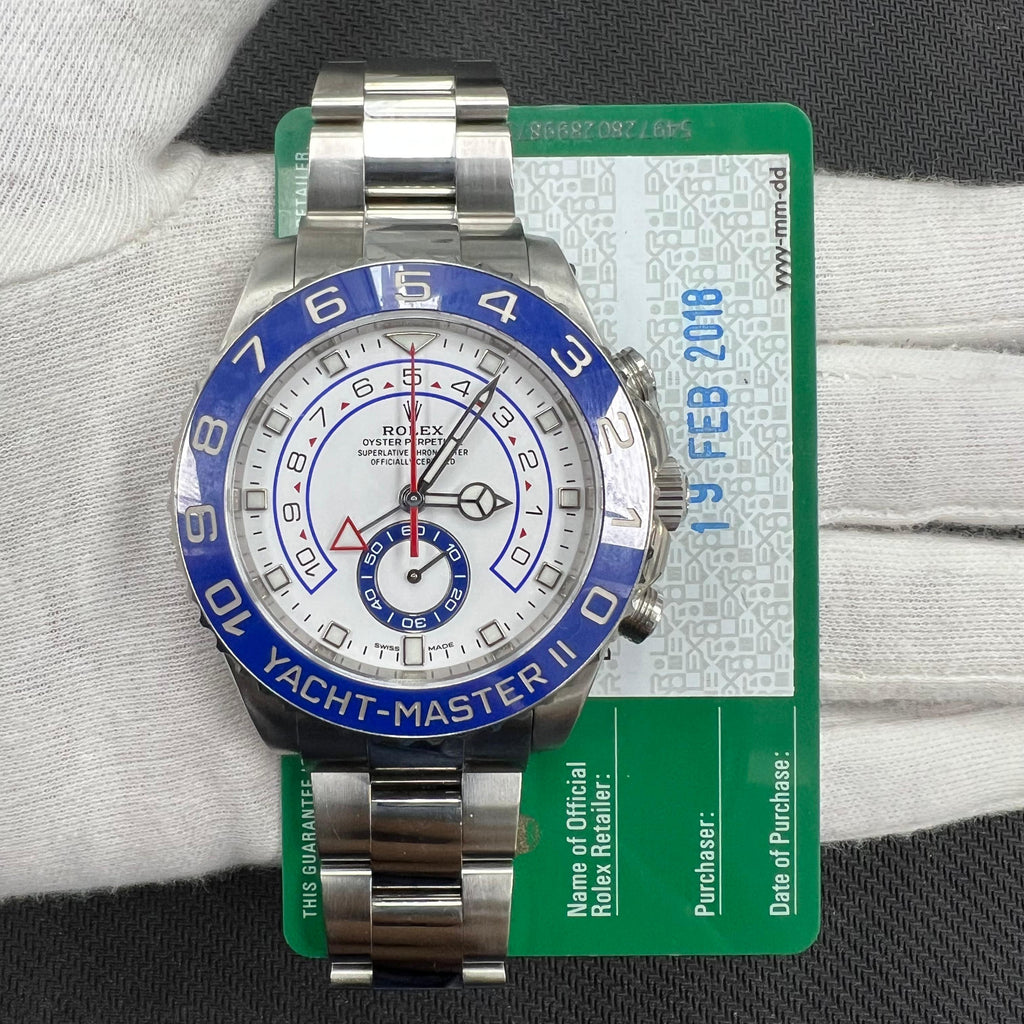 Rolex Yacht-Master II 44mm Stainless Steel White Dial Ref. 116680