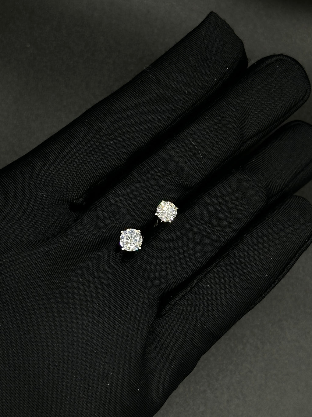 Floral Diamond Stud Earrings
