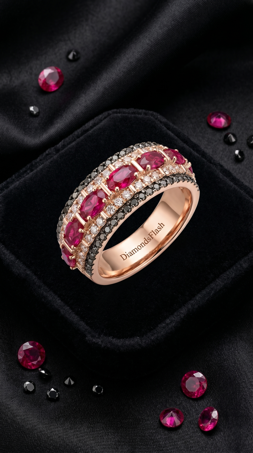 14K Oval-Cut Ruby Ring