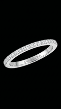 14K Diamond stacking ring