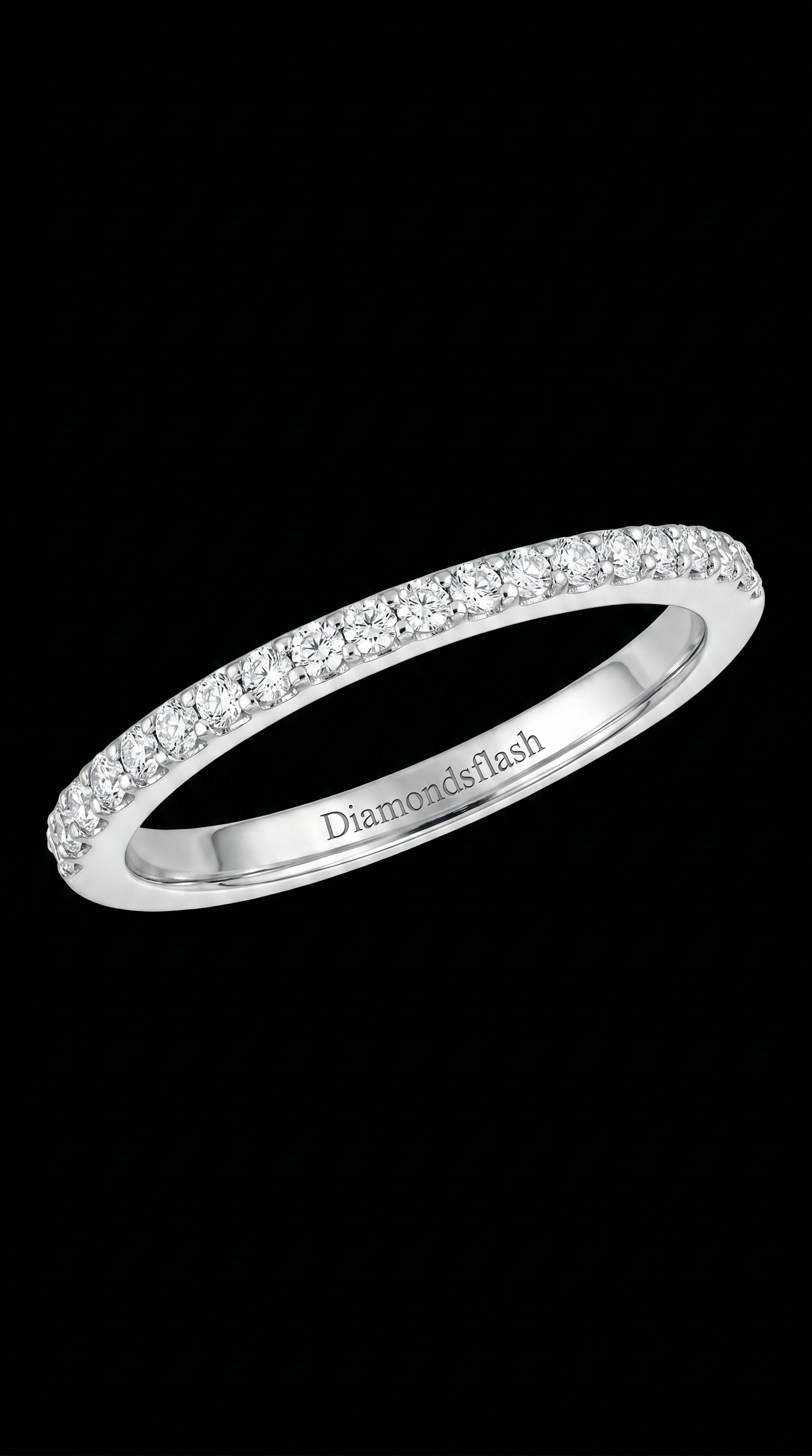 14K Diamond stacking ring