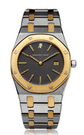 Audemars Piguet Royal Oak 33mm Two-Tone 18K Yellow Gold & Steel Grey Tapisserie Dial Ref. 56175SA