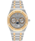 Audemars Piguet Royal Oak 36mm Two-Tone 18K Yellow Gold & Steel Grey Tapisserie Dial Ref. 25594SA