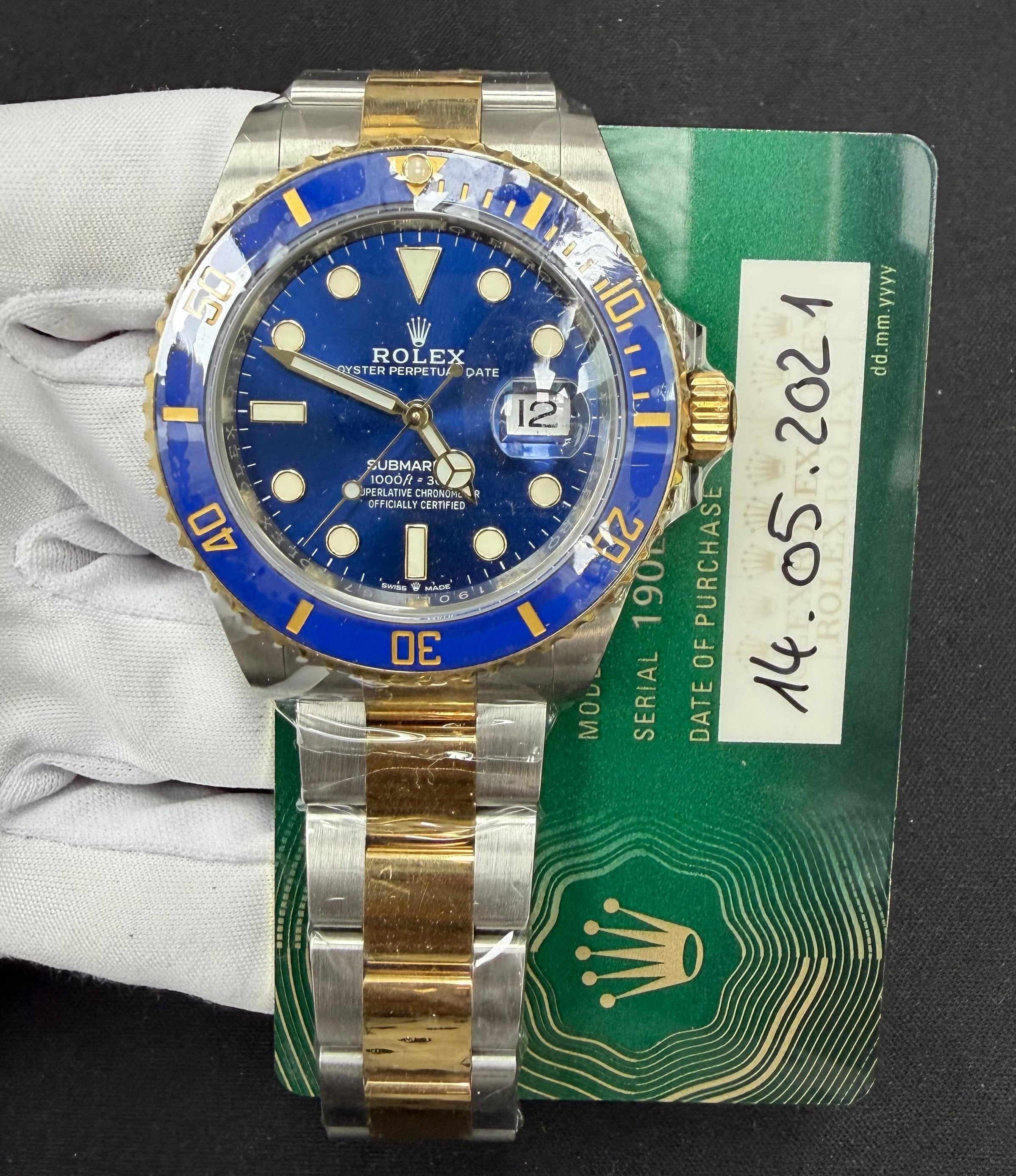 Rolex Submariner Date 41mm Two-Tone 18K Yellow Gold & Steel Blue Dial Ref. 126613LB