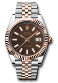 Rolex Datejust 41mm Two-Tone 18K Rose Gold & Steel Chocolate Dial Ref. 126331