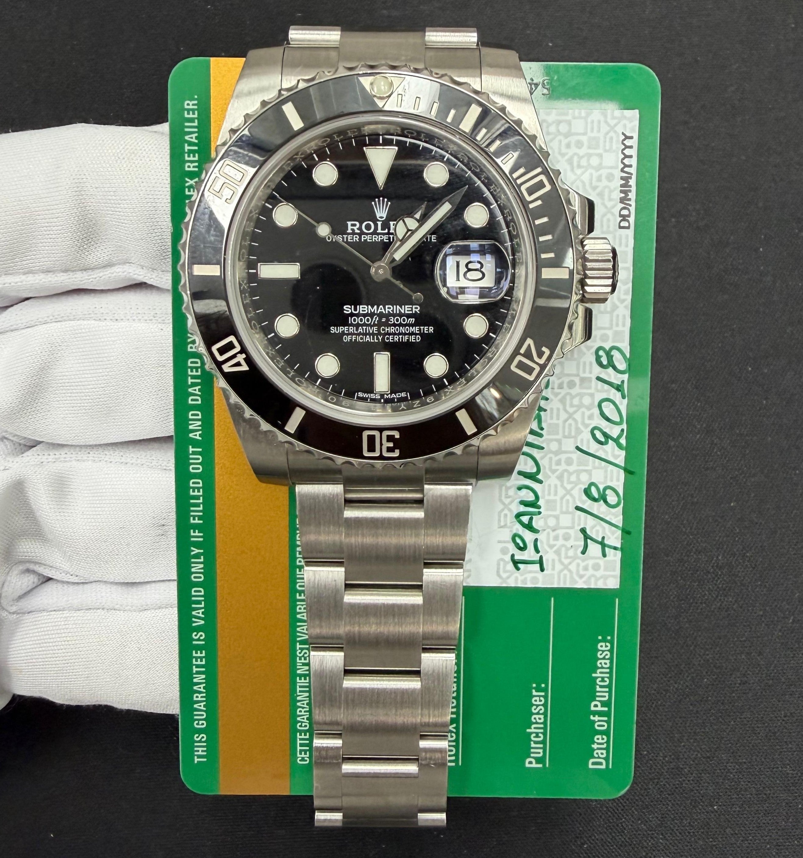 Rolex Submariner Date 40mm Stainless Steel Black Dial Ref. 116610LN