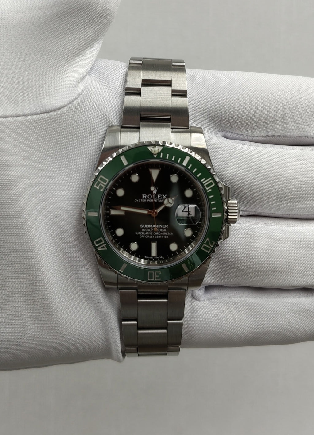 Rolex Submariner Date 40mm Stainless Steel Green Dial Ref. 116610LV