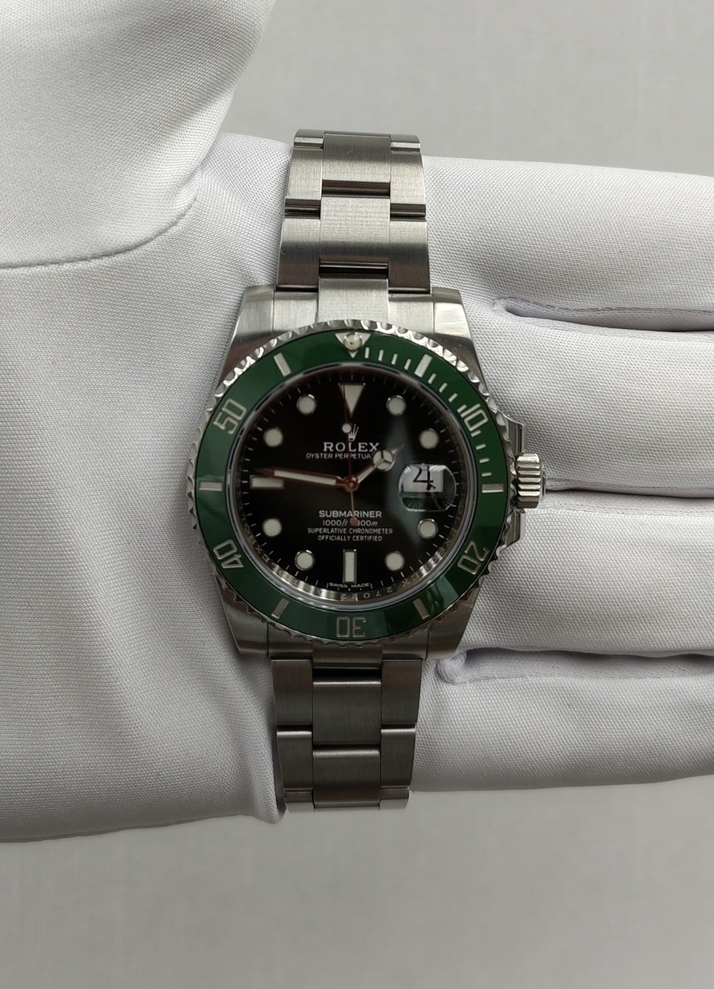 Rolex Submariner Date 40mm Stainless Steel Green Dial Ref. 116610LV