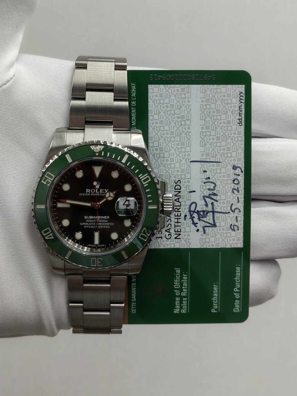Rolex Submariner Date 40mm Stainless Steel Green Dial Ref. 116610LV