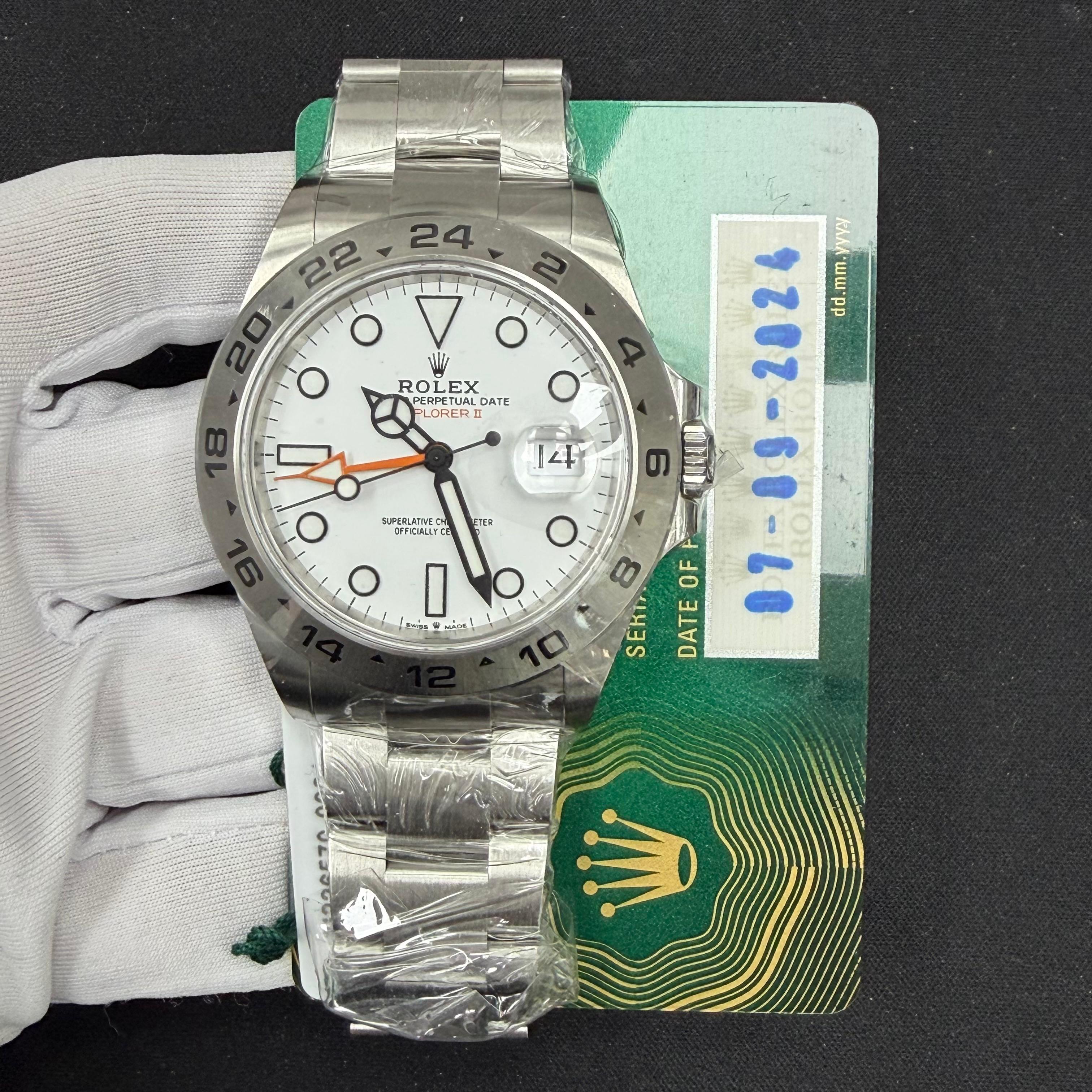 Rolex Explorer II 42mm Stainless Steel White Dial Ref. 226570