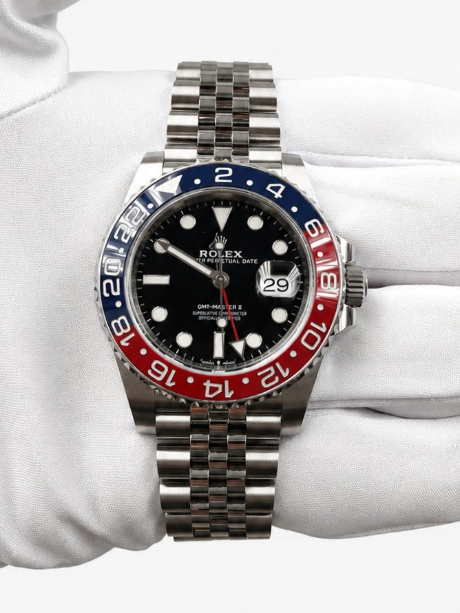 Rolex GMT Master II 40mm Stainless Steel Black Dial Ref. 126710BLRO