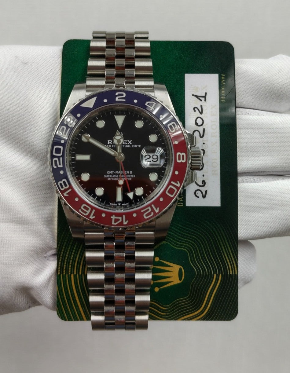 Rolex GMT Master II 40mm Stainless Steel Black Dial Ref. 126710BLRO