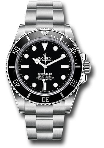 Rolex Submariner No Date 41mm Stainless Steel Black Dial Ref. 124060