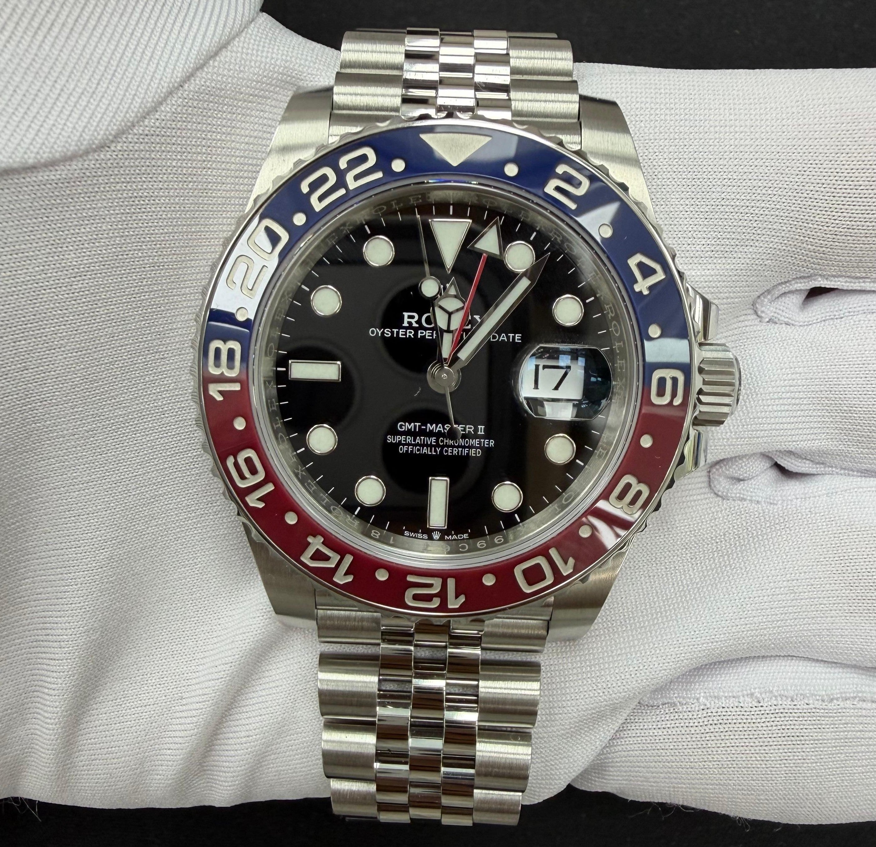 Rolex GMT Master II 40mm Stainless Steel Black Dial Ref. 126710BLRO