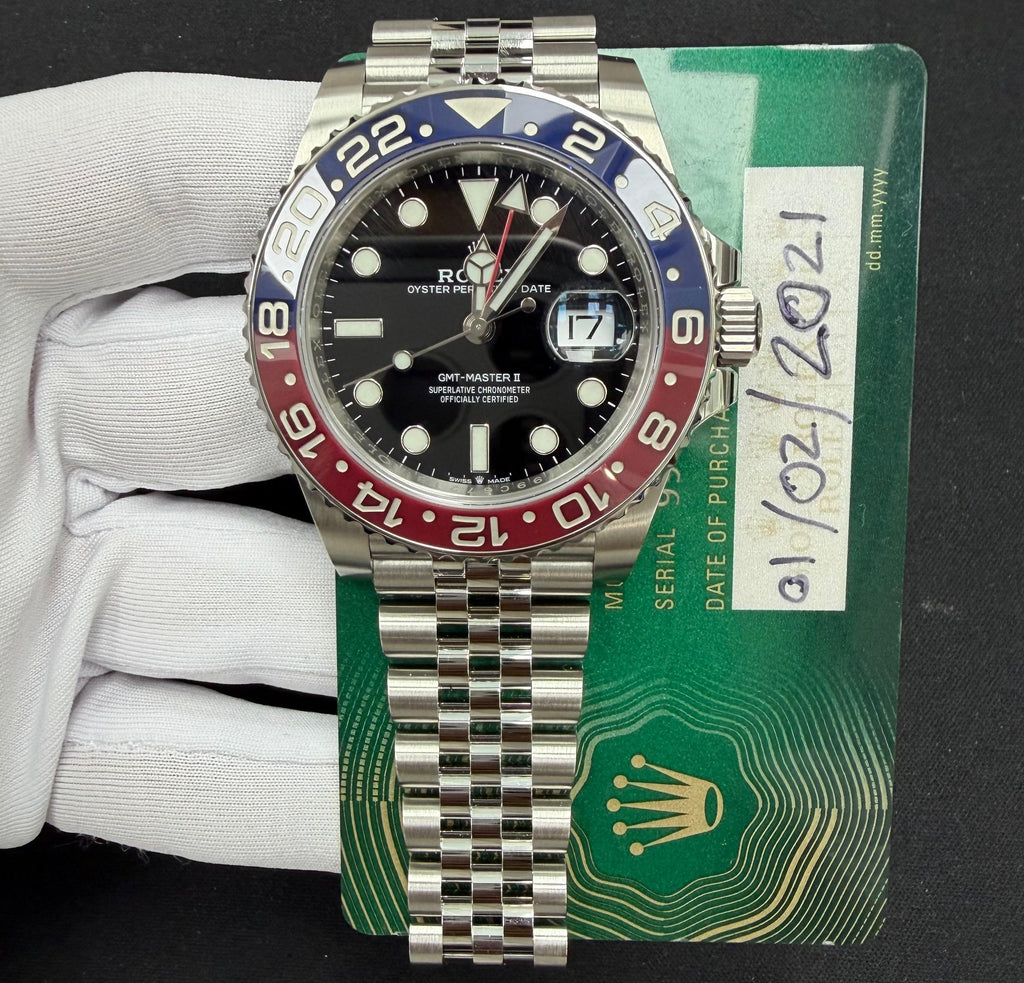 Rolex GMT Master II 40mm Stainless Steel Black Dial Ref. 126710BLRO