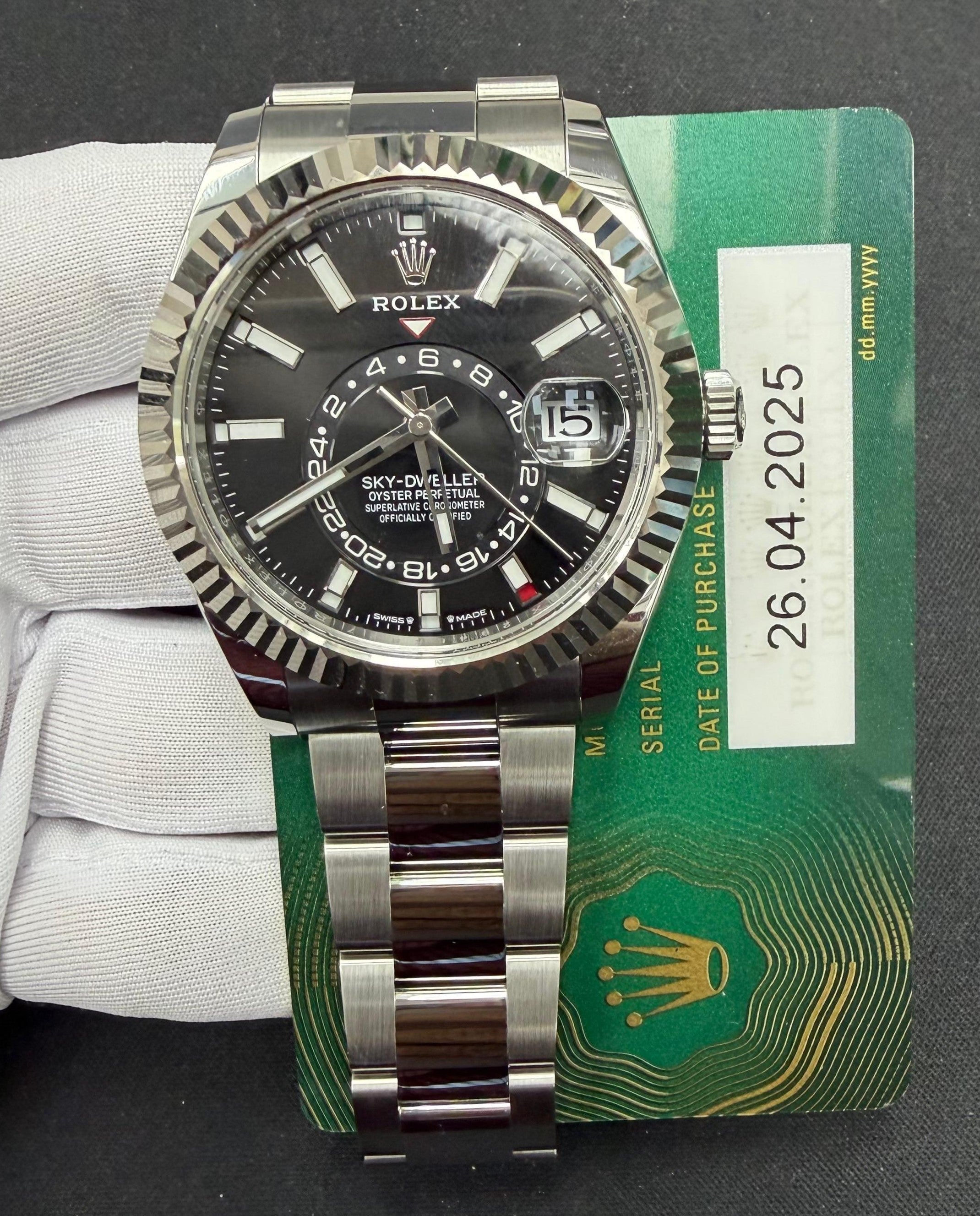 Rolex Sky Dweller 42mm Stainless Steel Black Dial Ref. 336934
