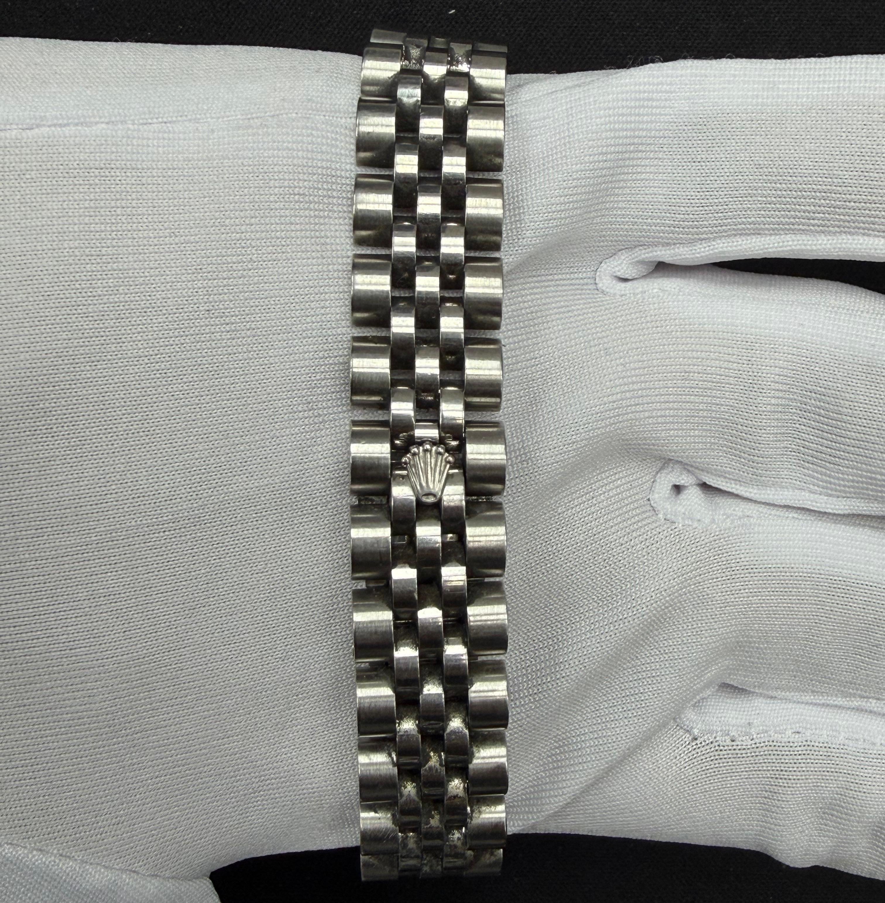 Rolex Lady Date Just 26mm Stainless Steel Silver Diamond Dial Ref. 179174
