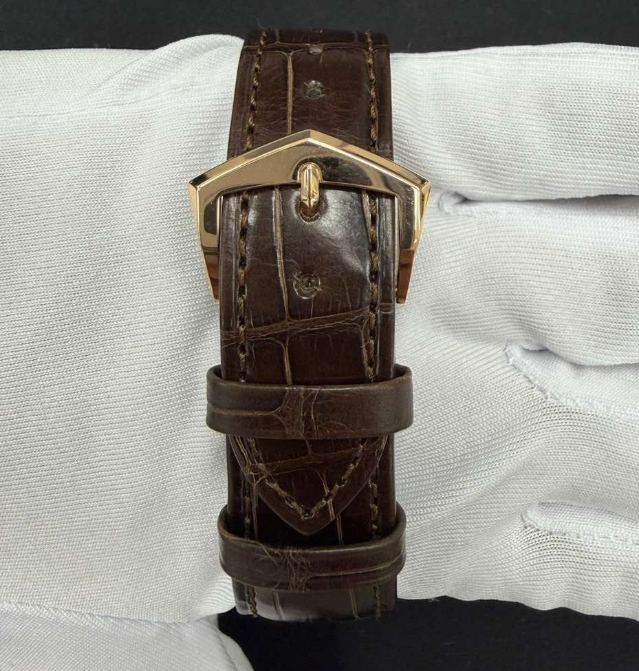 Patek Philippe Calatrava 39mm 18K Rose Gold Silver Grained Dial Ref. 6119R
