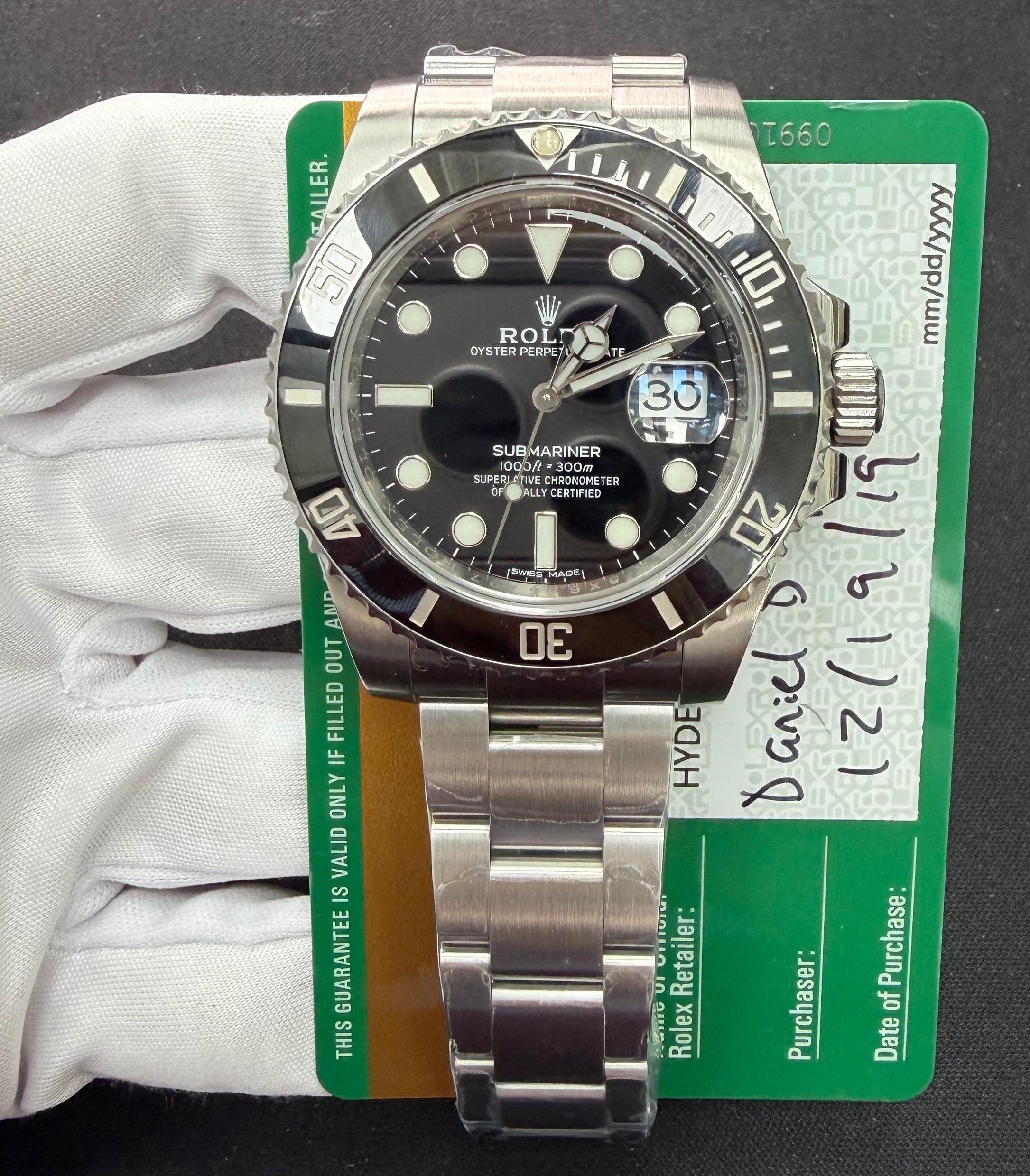 Rolex Submariner Date 40mm Stainless Steel Black Dial Ref. 116610LN