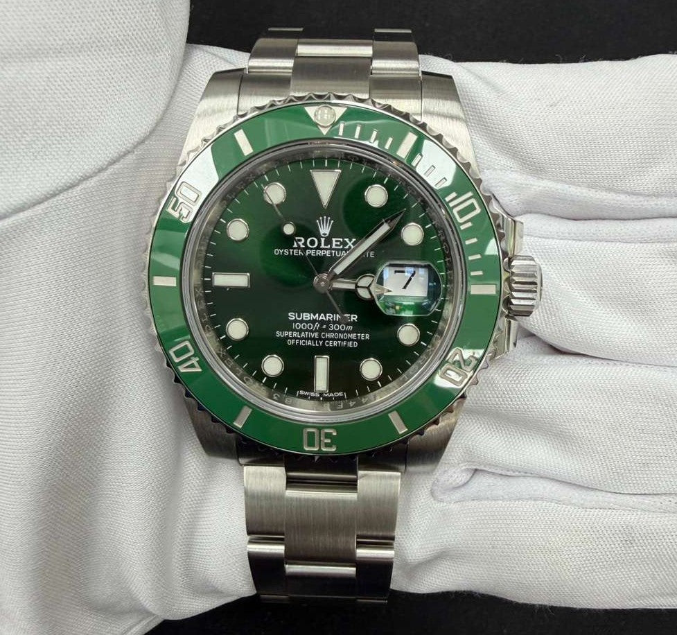 Rolex Submariner Date 40mm Stainless Steel Green Dial Ref. 116610LV