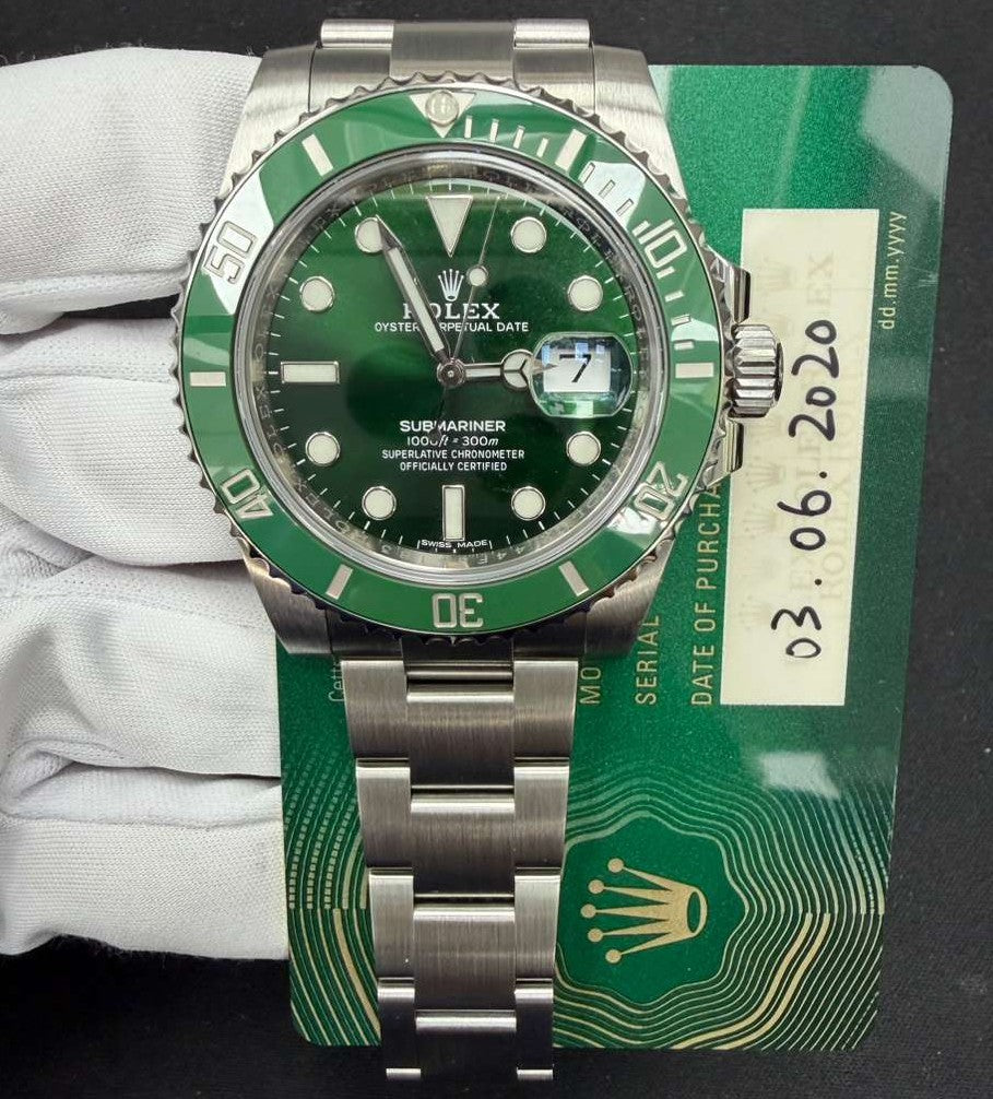 Rolex Submariner Date 40mm Stainless Steel Green Dial Ref. 116610LV