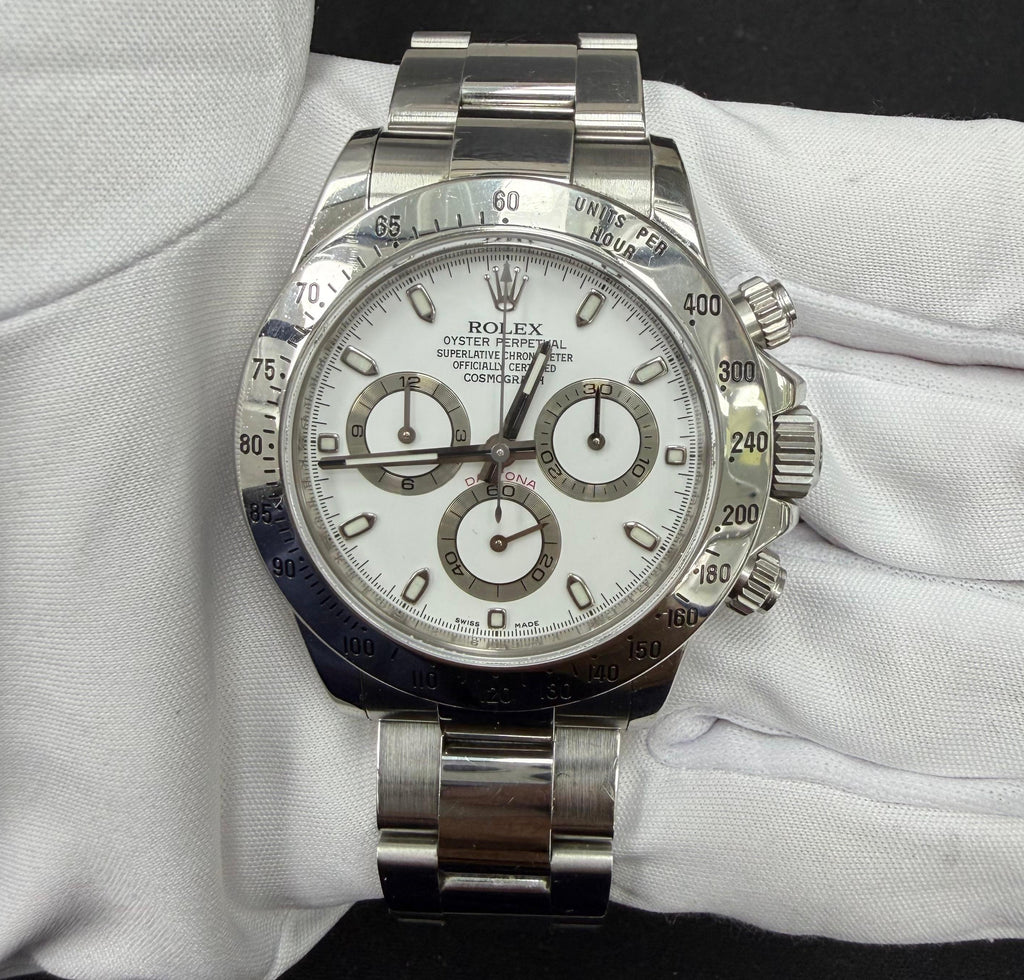 Rolex Daytona 40mm Stainless Steel White Dial Ref. 116520
