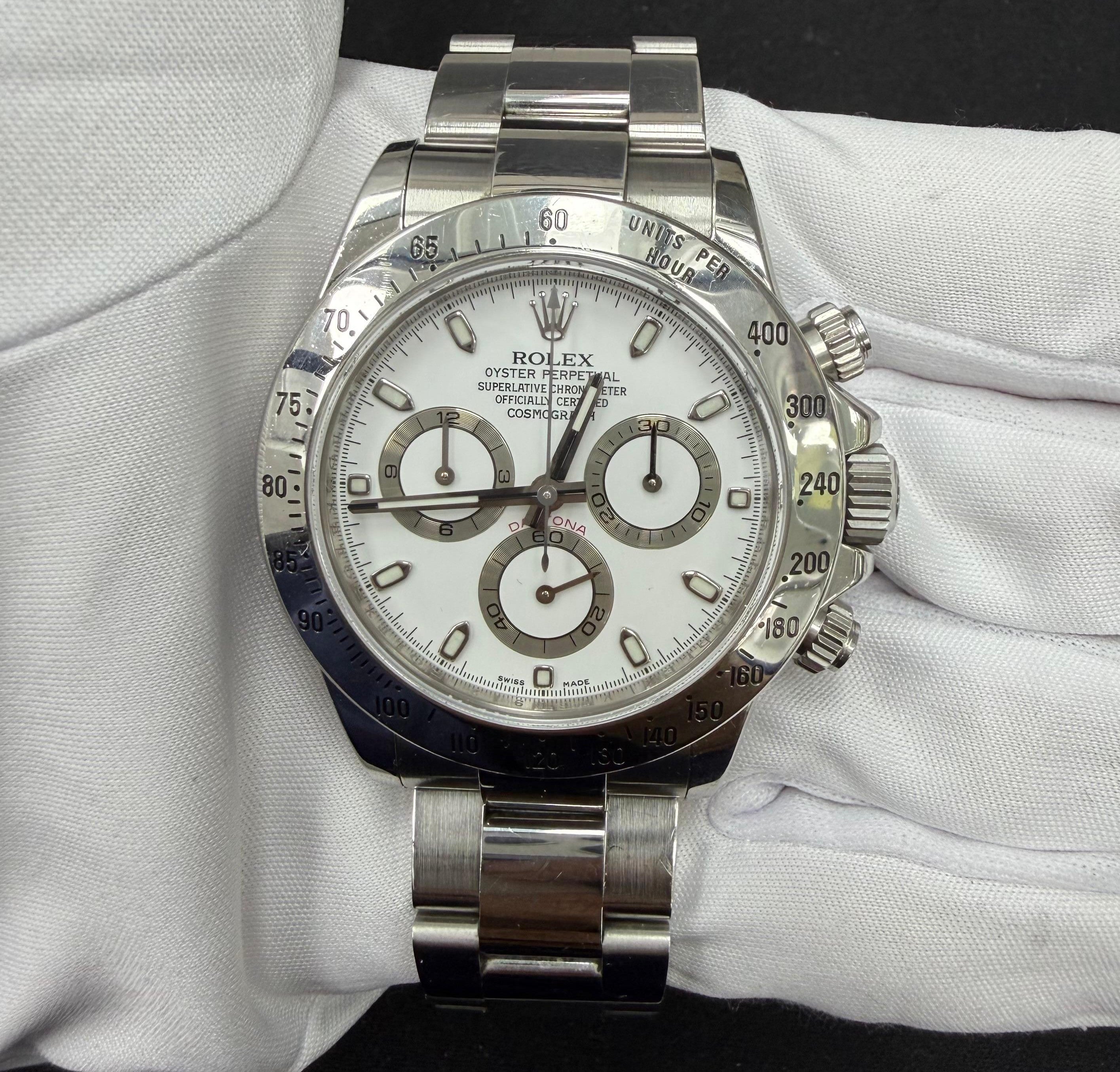 Rolex Daytona 40mm Stainless Steel White Dial Ref. 116520