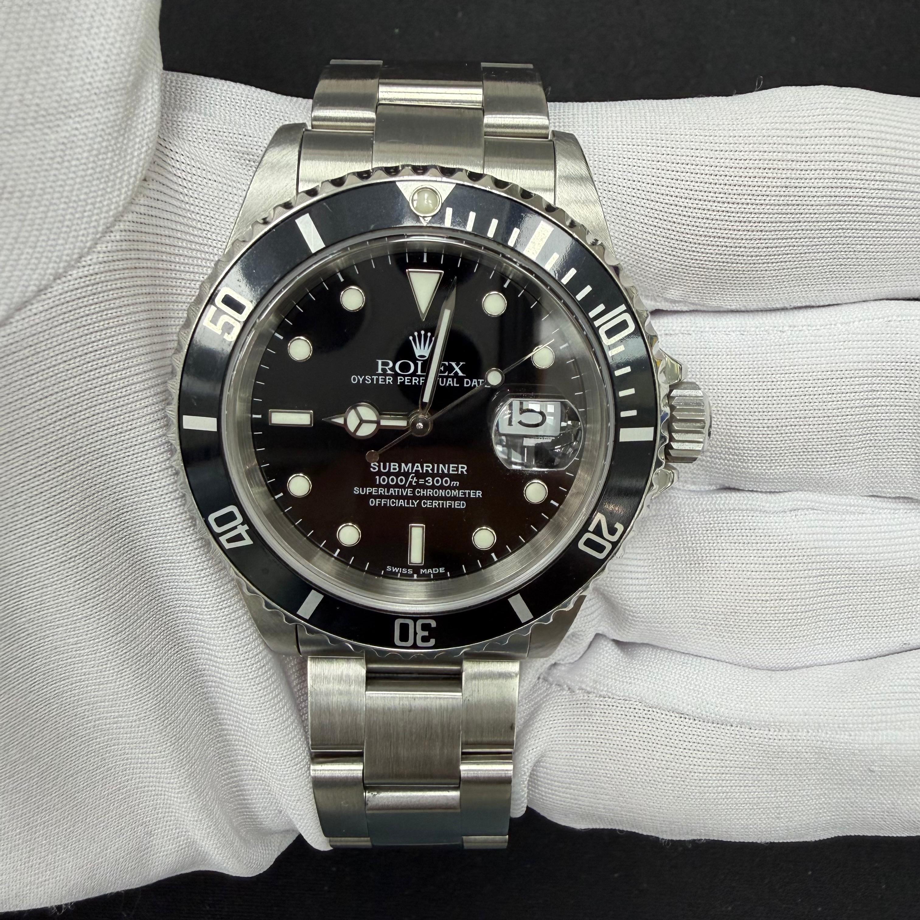 Rolex Submariner Date 40mm Stainless Steel Black Dial Ref. 16610