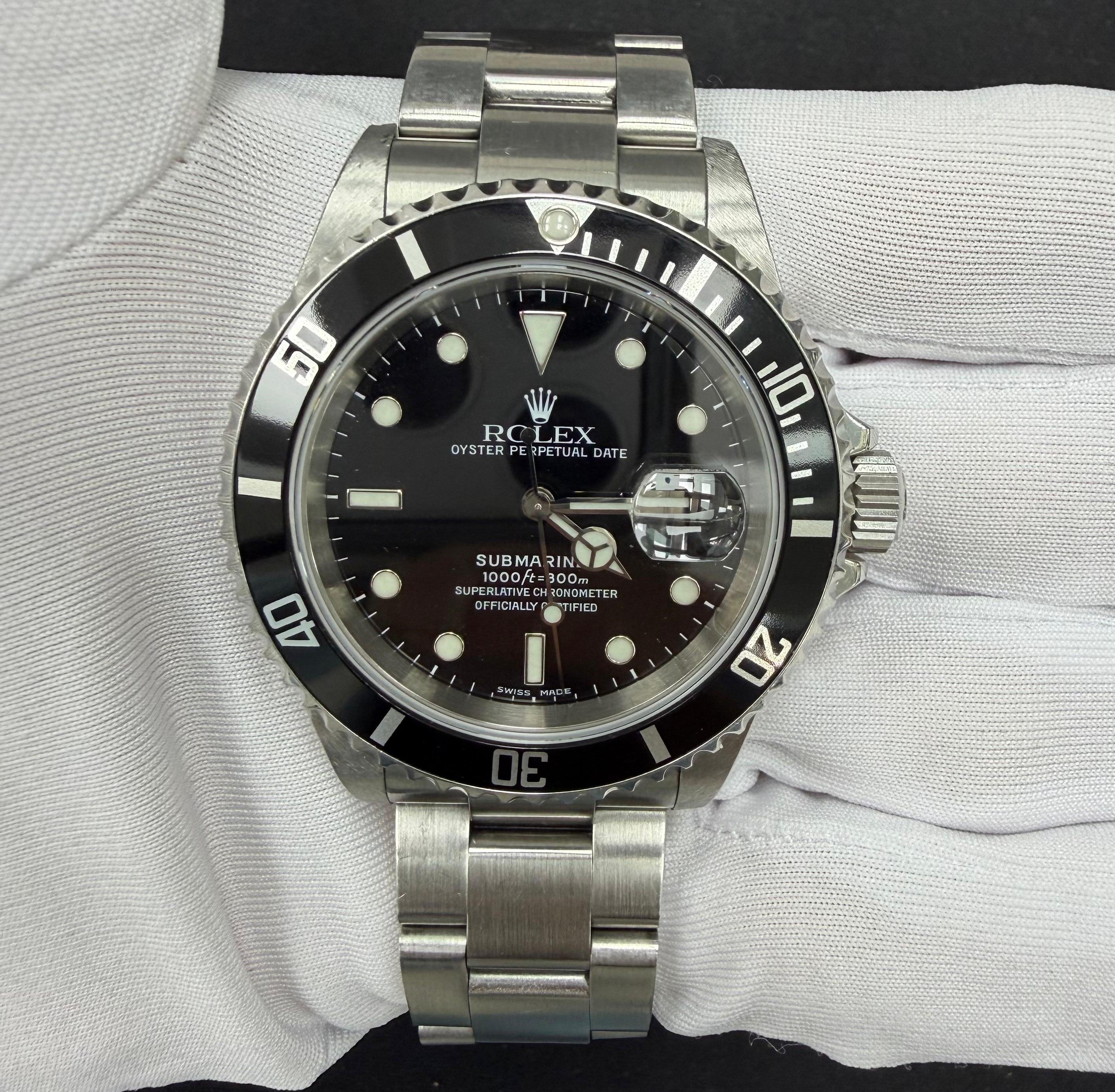 Rolex Submariner Date 40mm Stainless Steel Black Dial Ref. 16610