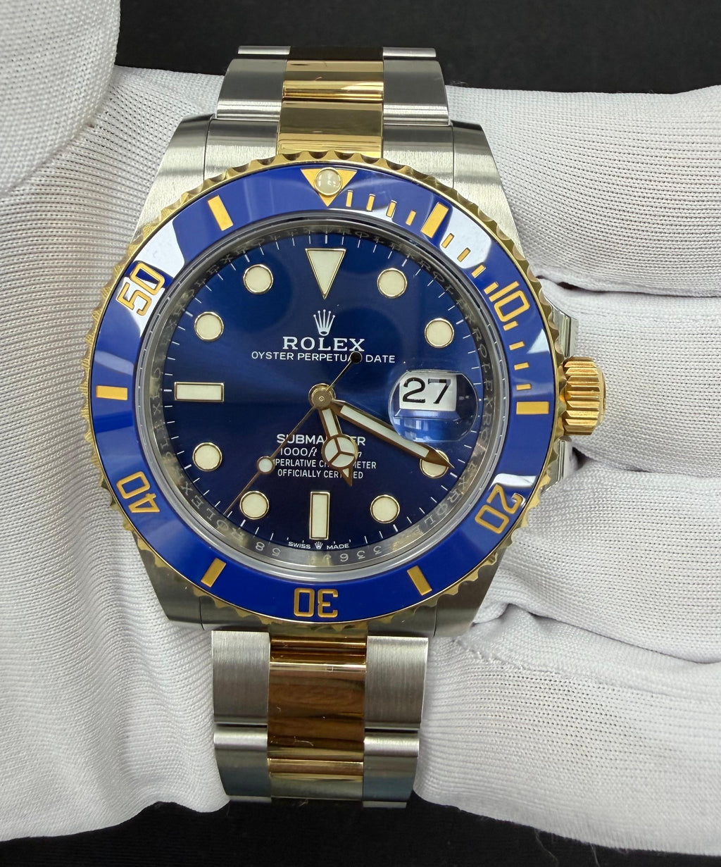 Rolex Submariner Date 41mm Two-Tone 18K Yellow Gold & Steel Blue Dial Ref. 126613LB