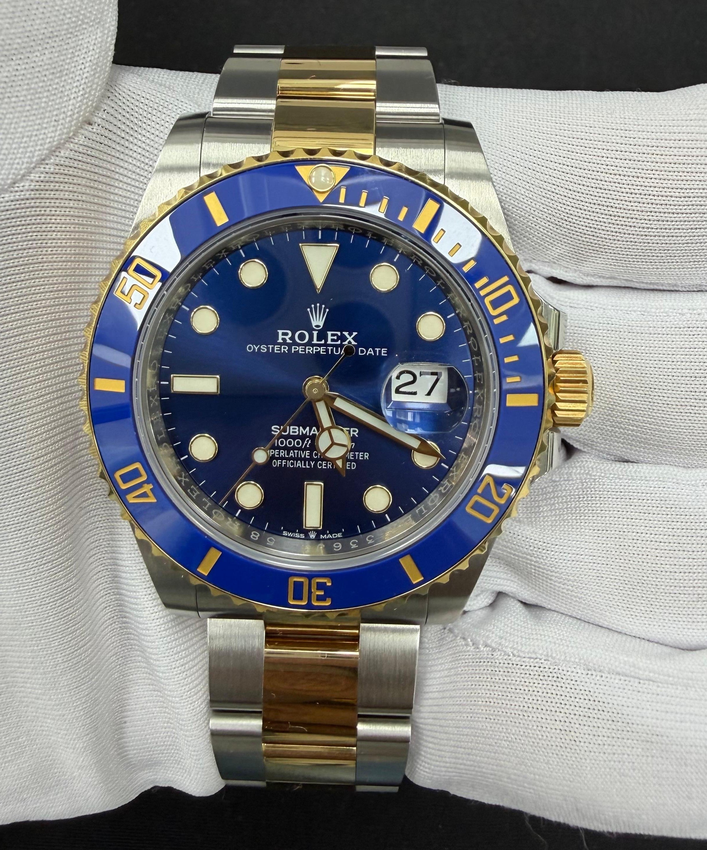 Rolex Submariner Date 41mm Two-Tone 18K Yellow Gold & Steel Blue Dial Ref. 126613LB