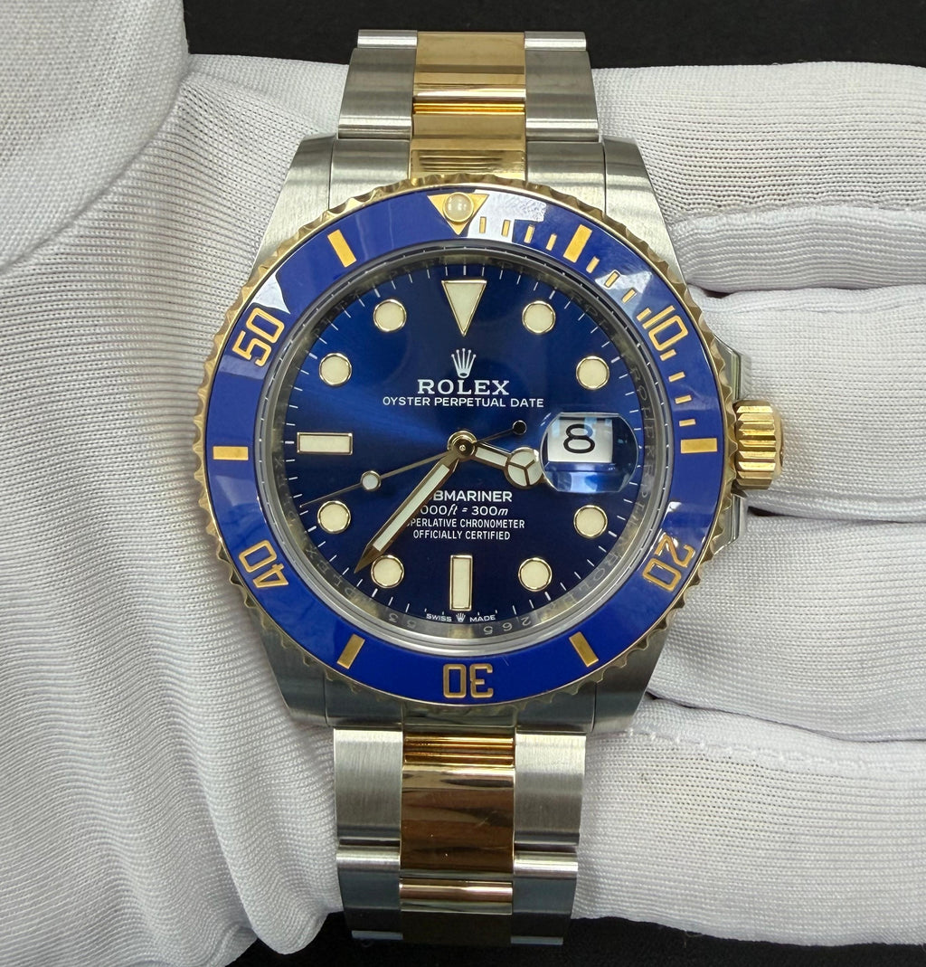 Rolex Submariner Date 41mm Two-Tone 18K Yellow Gold & Steel Blue Dial Ref. 126613LB